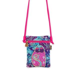 NWOT Laurel Burch Feline Tribe Floral Batik Crossbody